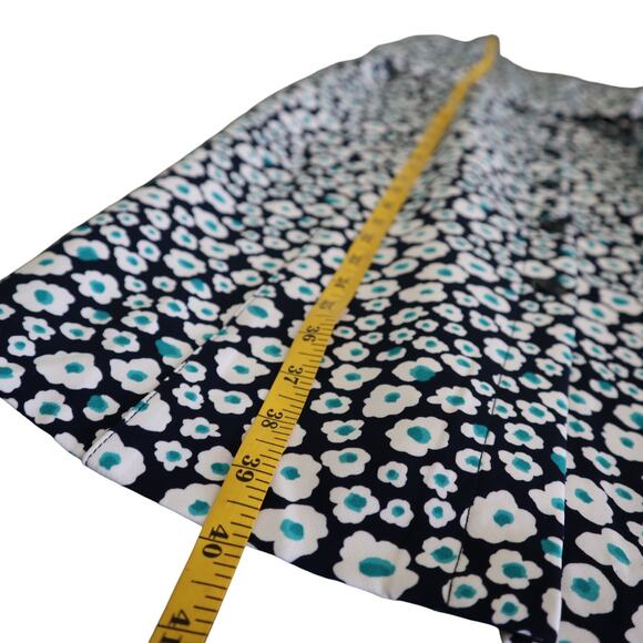 DKNY Womens Belted Ditzy Floral Dress Size 8 Groovy Cute Retro Picnic Date NEW - Picture 10 of 10